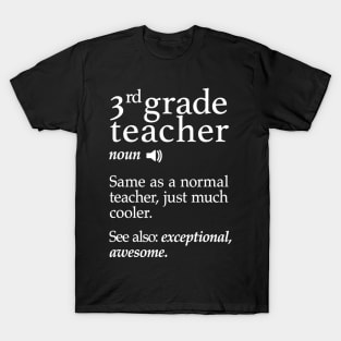 3Rd Grade Teacher Shirts Funny Third Grade Teachers Gifts T-Shirt